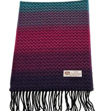 Women's Winter Warm 100 CASHMERE Scarf Chevron Design High quality E04