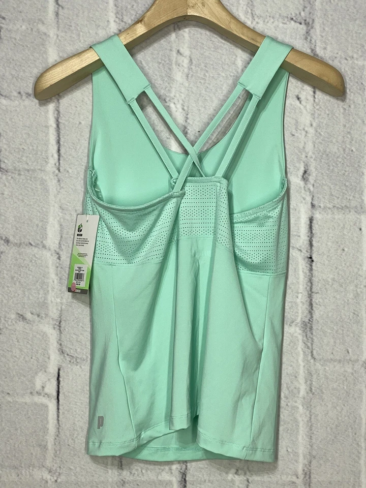 Camiseta sin mangas Prince Fashion con correa para mujer S como nueva correa cruzada absorbente tenis atlético Foto 2 de 4