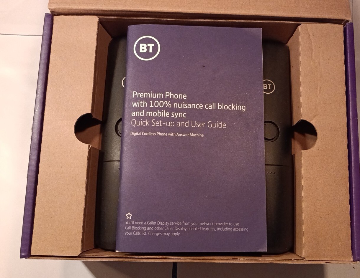 BT Premium Cordless Home Phone with 100 Percent Nuisance Call Blocking