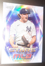 GERRIT COLE-2023 TOPPS CHROME STARS OF THE MLB-HOLOFOIL INSERT ⚾️ BASEBALL CARD