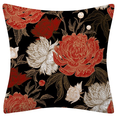 PILLOW COVER Floral Flower Decorative Double Sided Soft Sofa Cushion Case 18x18" - Picture 2 of 26