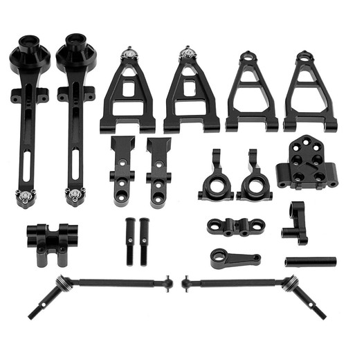 Juego completo de nudillos de dirección para 1/10 radiocontrol Tamiya BBX BB-01 2X4 brazos de suspensión buggy nudillo de dirección - Imagen 14 de 42