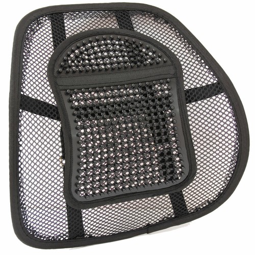 Mesh Lower Back Lumbar Support for Office Work Chairs In Car Seat Posture Black - Picture 2 of 8