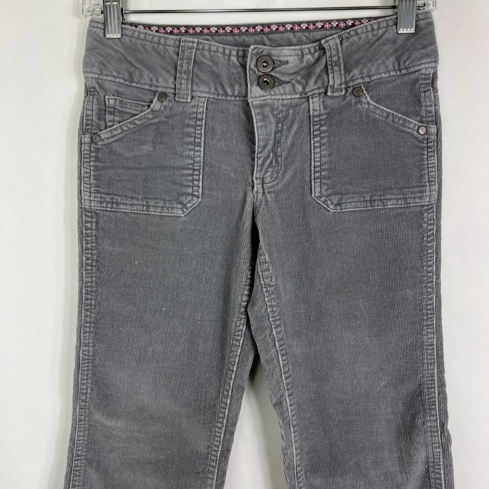 So Pants Jóvenes Niñas Talla 10 Bootcut Acampanado Pana Elastizado Informal Gris Foto 2 de 4