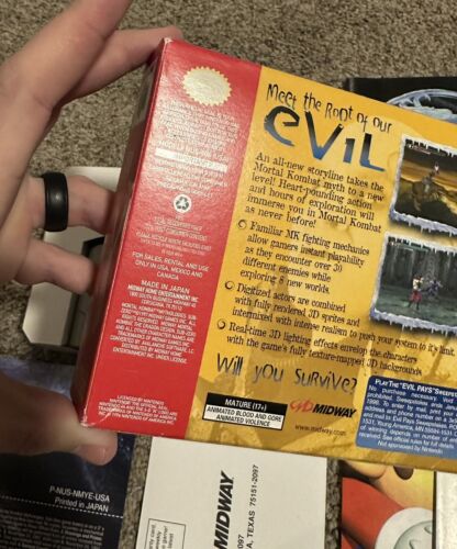 Mortal Kombat Mythologies: Sub Zero (Nintendo 64, 1997) N64 Komplett CIB Komplett! - Bild 7 von 15