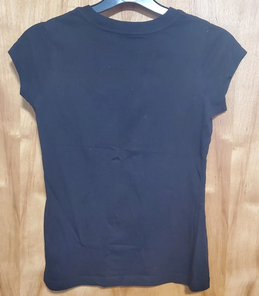 TOTAL GIRL NEGRO CON PLATA BRILLANTE DECORACIÓN NIÑA TOP Foto 3 de 4