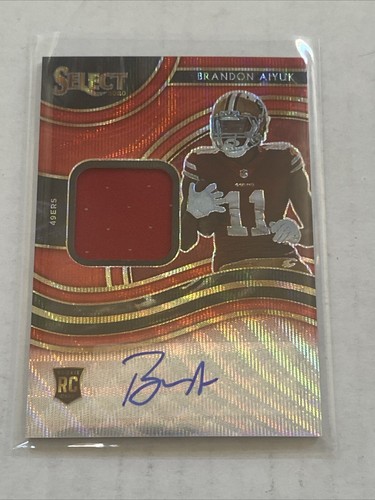 2020 Select T-Mall Brandon Aiyuk Rookie Patch Auto Autograph RPA Red Wave Prizm - 第 1/2 張圖片