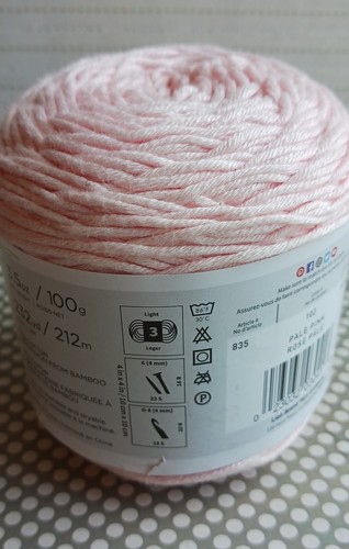 Löwenmarke Garn Coboo Baumwolle-Bambus Viskose 1 Knäuel 232 Yards NEU hellrosa 835-102 - Bild 5 von 9