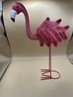 12 X9” Pink Metal Flamingo/Spring Body Movement Porch Patio Table Tropical Beach