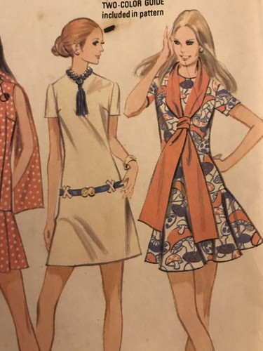 McCall’s 2310 Vintage 70s Sewing Pattern Dress Size: 14 - Picture 5 of 6