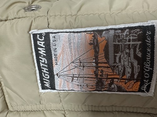 Vintage 1970's Mighty- Mac Utility Vest Unisex Size Small, Beige VGC - Picture 8 of 8