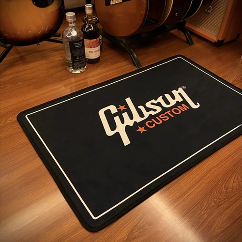 GIBSON Guitar Printed Music Flannel Area Rug Room Non-Slip Floor Carpet Deco - Picture 20 of 23