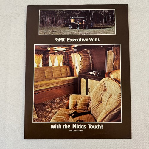 GMC Midas Touch Conversion Van Sales Sheet Brochure Catalog Vintage