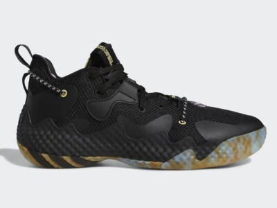 Adidas Harden Vol. 6 Basketball Turnschuhe Sneaker (GW1712) schwarz Größe UK 6,5