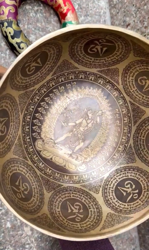 9.8 Inches Kali Healing Singing Bowl Tibetan Sound Premium Hand Crafted Bowl. - Video 1 of 1