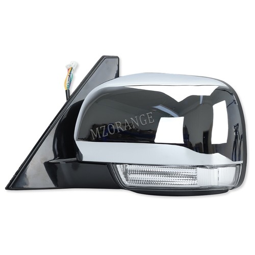 Left+Right Chrome Side Mirror W/Light For Mitsubishi Pajero Montero 2006 07-2021 - Picture 13 of 15