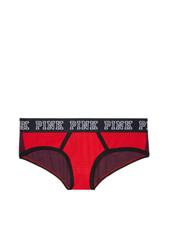 Victoria's Secret PINK Logo Hipster Panty Red Pepper/Deep Ruby