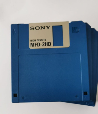 2x Disketten Sony 1.44MB MFD-2HD  neu blau 