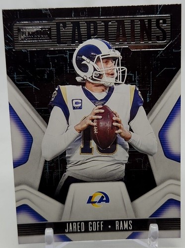 2020 Panini Playbook Football Jared Goff Captains Insert #CAP-6 Los Angeles Rams - Bild 1 von 2