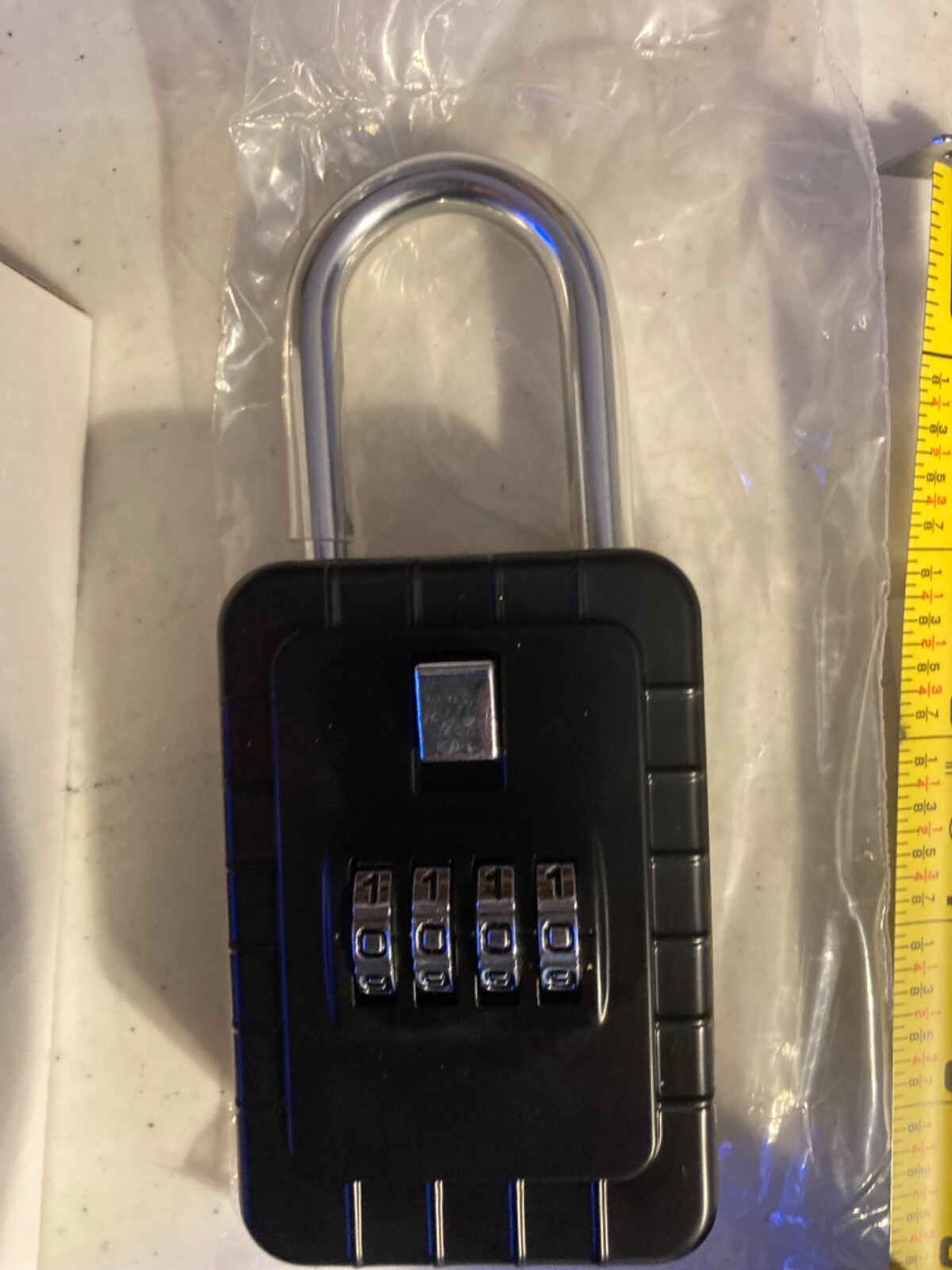 Hinged 4 Number Key Box Combination Key Safe Realtor key lock box eBay