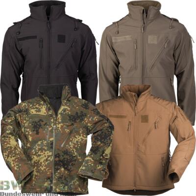 MILITÄR SOFTSHELL JACKE SCU14 ARMY EINSATZJACKE BW FELDJACKE OUTDOOR NÄSSESCHUTZ