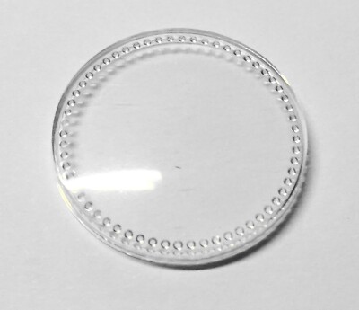 Verre De Montre Diamètre 20 Mm - Base Plate Ronde à Talon - Neuf