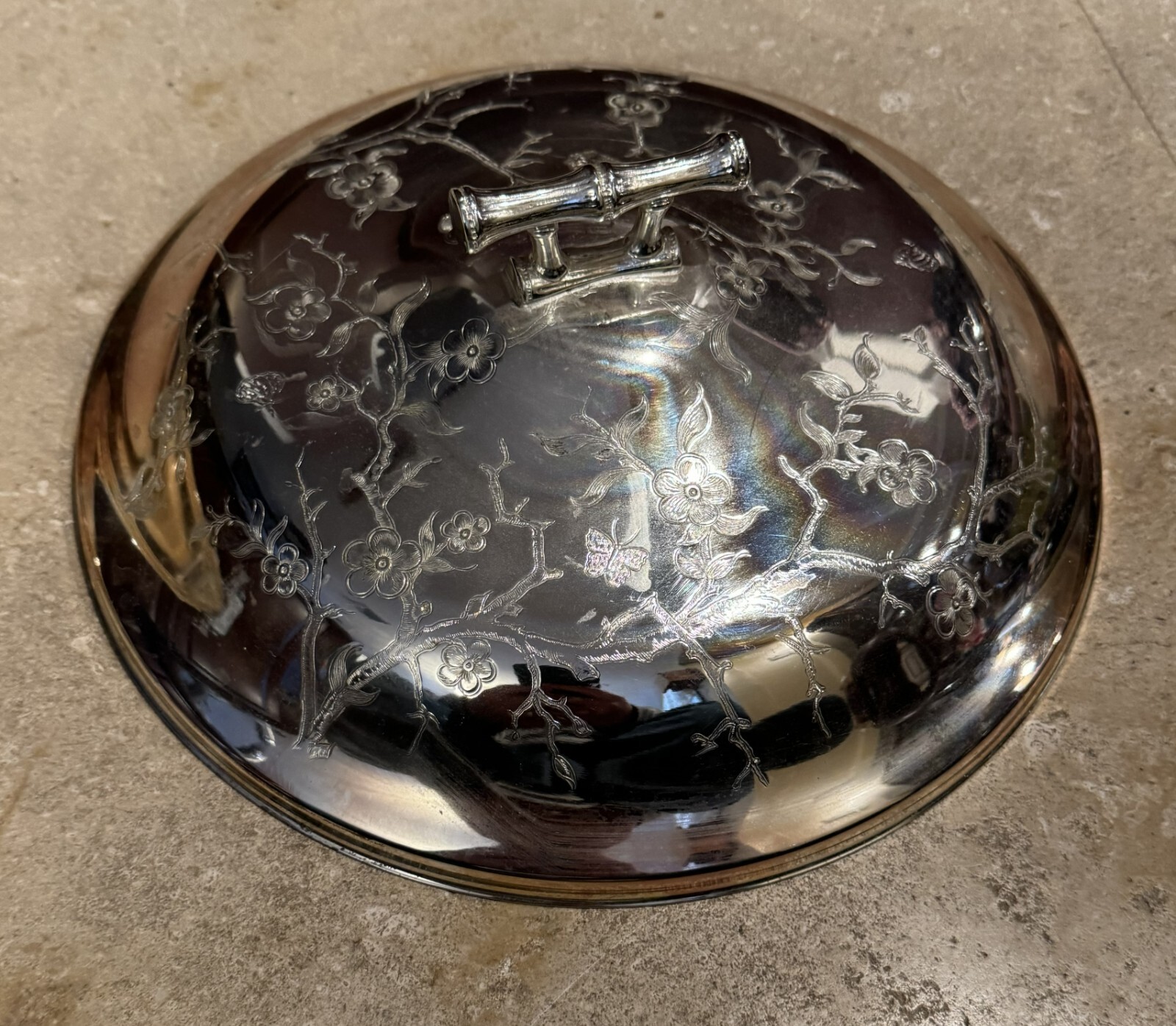 Versilbert Anlaufgeschutzt Tarnish Resistant Silverplated Serving Bowl With Lid