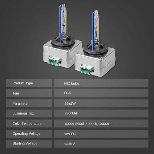 D1S D2S D3S D4S HID Xenon Bulbs Replace LED Headlight 6000K 8000K 10000K 12000K - Picture 17 of 28