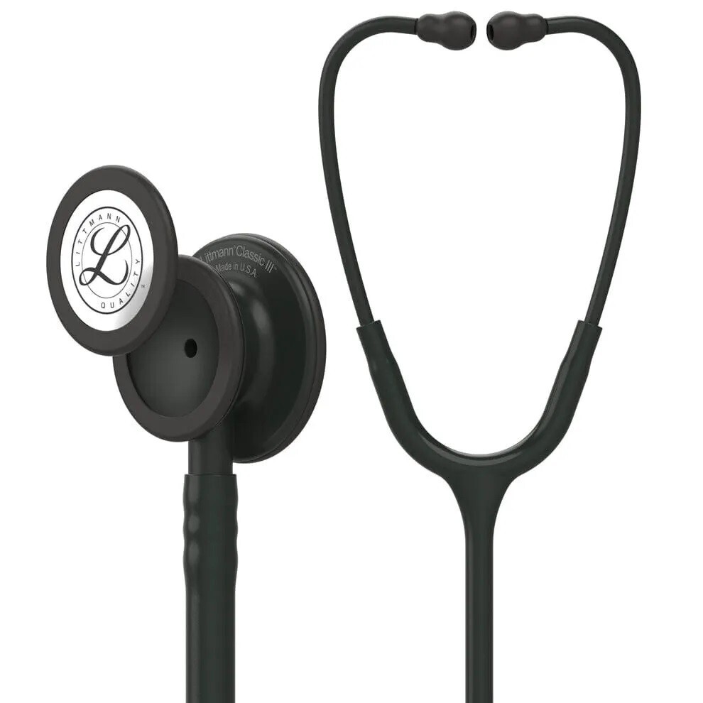 3M Littmann Classic III Monitoring Stethoscope, All Black, 5803