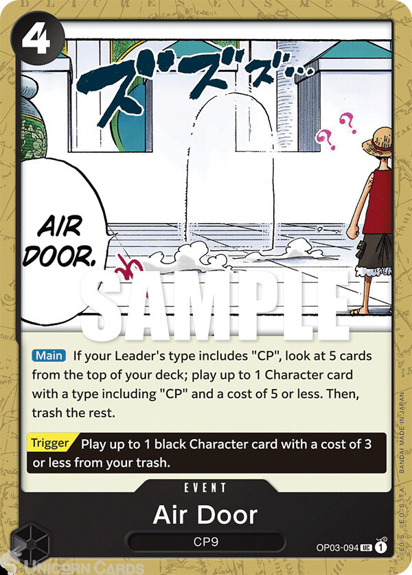 OP03-094 Air Door :: Uncommon One Piece TCG Card :: OP03: Pillars of Strength ::