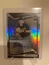 2022 Panini Elite Extra Edition Spencer Miles Auto #136 San Francisco Giants