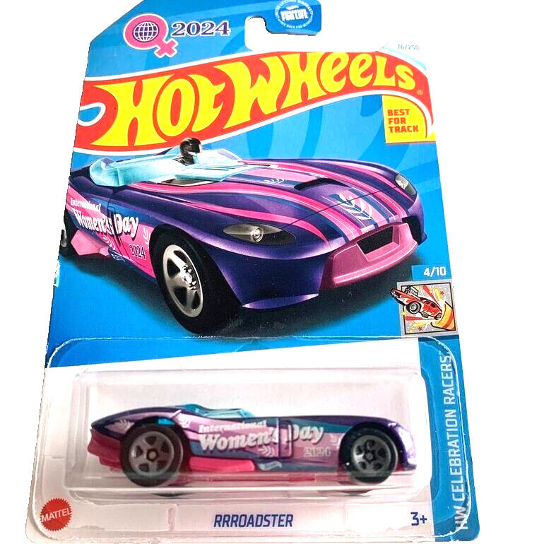 HOT WHEELS 2024 RRROADSTER PURPLE & PINK  76/250 HRY98 HW CELEBRATION RACERS