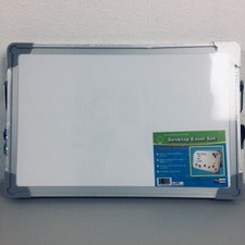 Flipside Magnetic Dry-Erase Desktop Easel Set, White, 12" x 18", Each FLP50000 