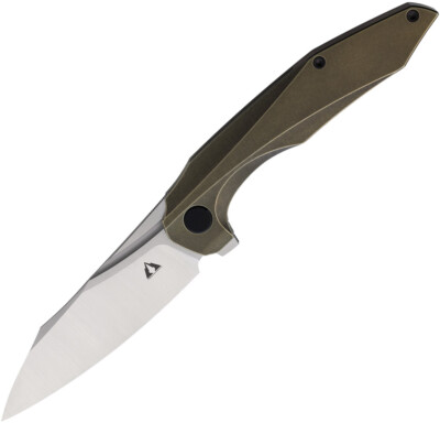CMB Made Knives Dagon Framelock Bronze Titanium Folding M390 Pocket Knife 11C
