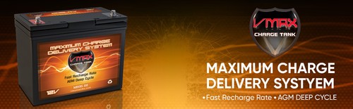Batterie VMAX MR96-60 12V 60Ah AGM Deep Cycle pour moteur de pêche à la traîne ALEKO TRM-L-55lb - Photo 6 sur 7