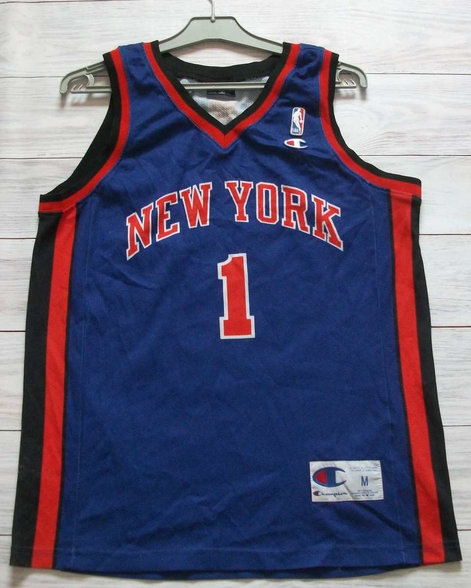 New York Knicks Basketball Jersey NBA Shirt Champion size M