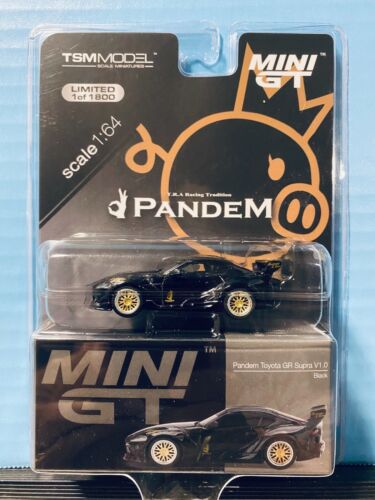 1/64 MINI GT PANDEM TOYOTA GR SUPRA VI.O BLACK LHD MIJO EXCLUSIVES 1 OF 1800