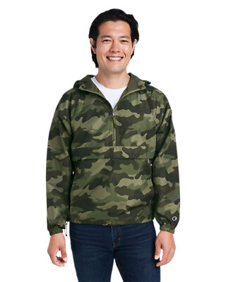 ANDRELUCIANO アウター Champion Adult Packable Anorak 1/4 Zip Jacket - CO200 | eBay