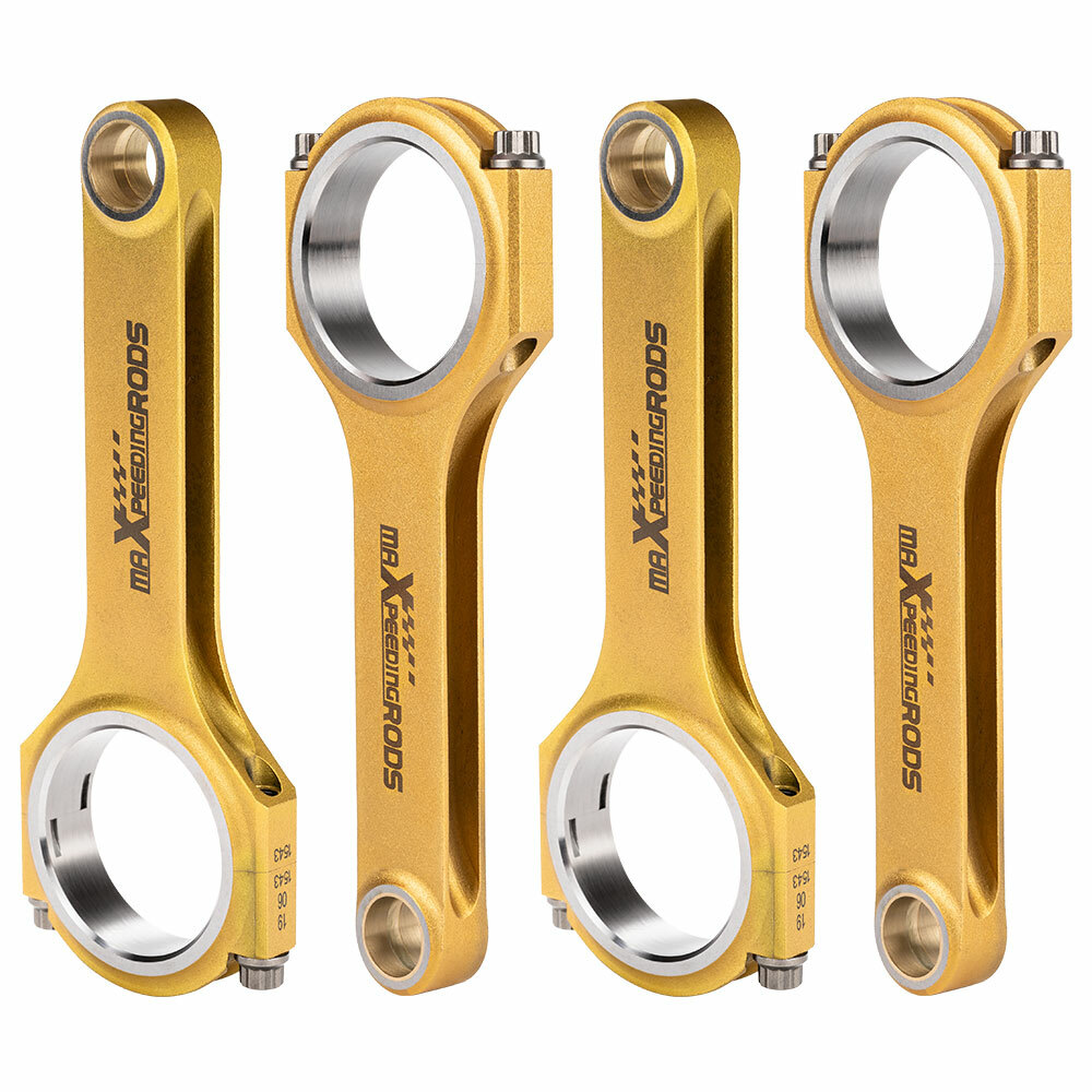 Titanize H-beam 4340 Connecting Rods for Honda Civic Models D16 Si GX HX 137mm