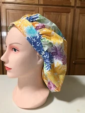 Scrub or Chef Hat Medical Nursing Multi-Colors " Harmony Bloom"