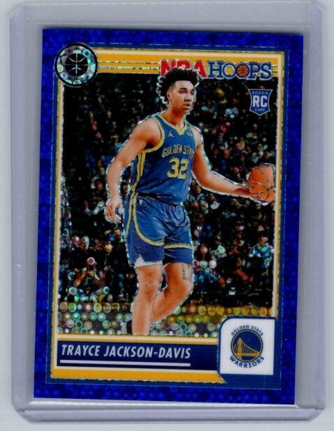 2023-24 Hoops Premium Stock - Trayce Jackson-Davis #68 Blue Disco Prizm /99
