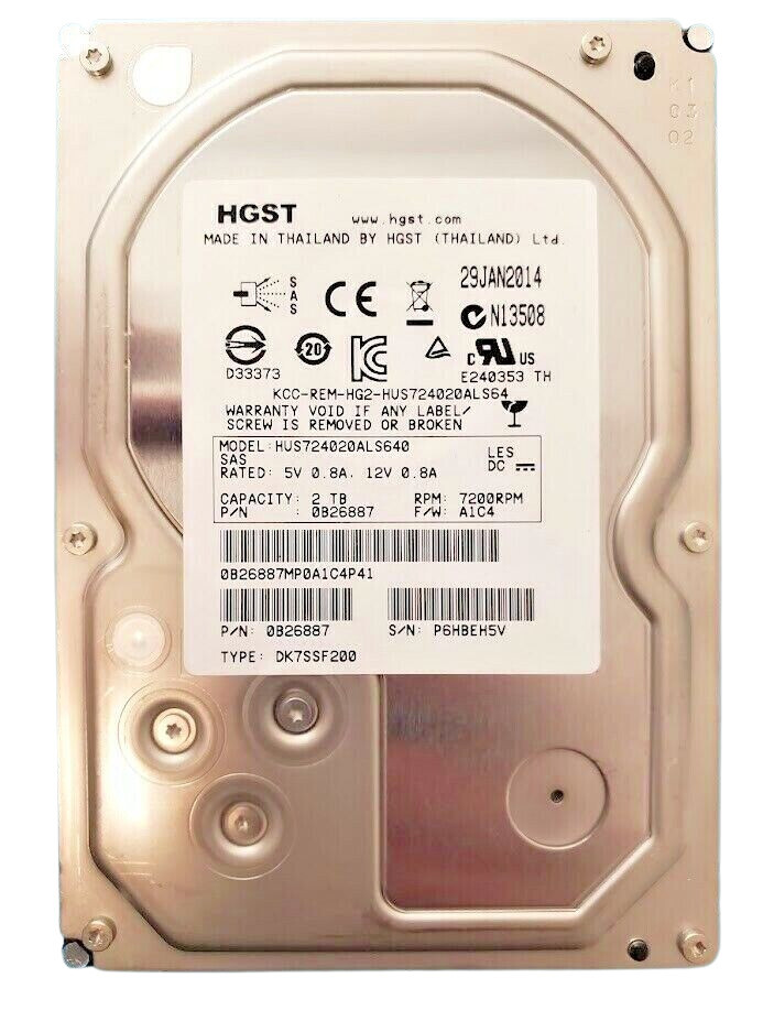Hitachi/HGST HDN726040ALE614 3.5 HDD 4TB