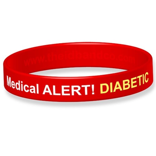 Braccialetto medico silicone diabetico tipo 2 - Foto 14 di 16