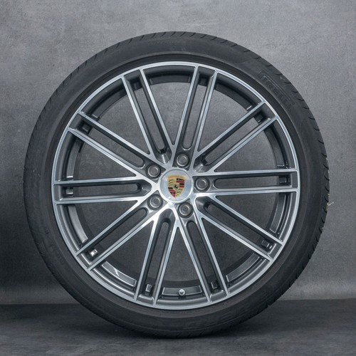 Original Porsche 22 Zoll Cayenne 9YA E3 Turbo IV Sommerräder Sommerreifen OC6 - Bild 2 von 3