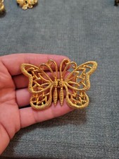 Vintage Mimi Di Butterfly Gold Tone Belt Buckle