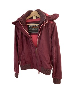 superdry burgundy jacket