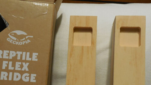 Medium 2"x 2"x18" Geckopia Reptile Flex Bridge 2 Pack Frog Bridge Tank Cut Size - Picture 4 of 9