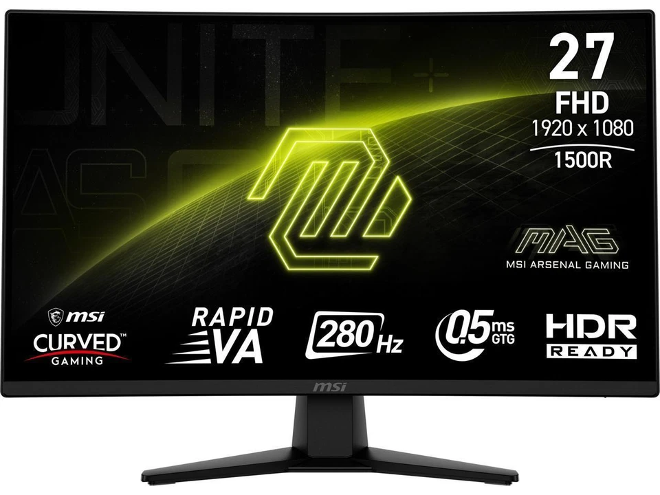 MSI 27" 280 Hz Rapid VA FHD Gaming Monitor 0.5ms (GTG) Adaptive Sync 1920 x 1080 - Image 2 of 4