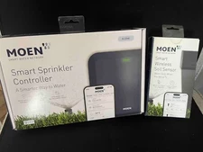 Moen 8-Zone Smart Sprinkler Controller + Smart Soil Sensor