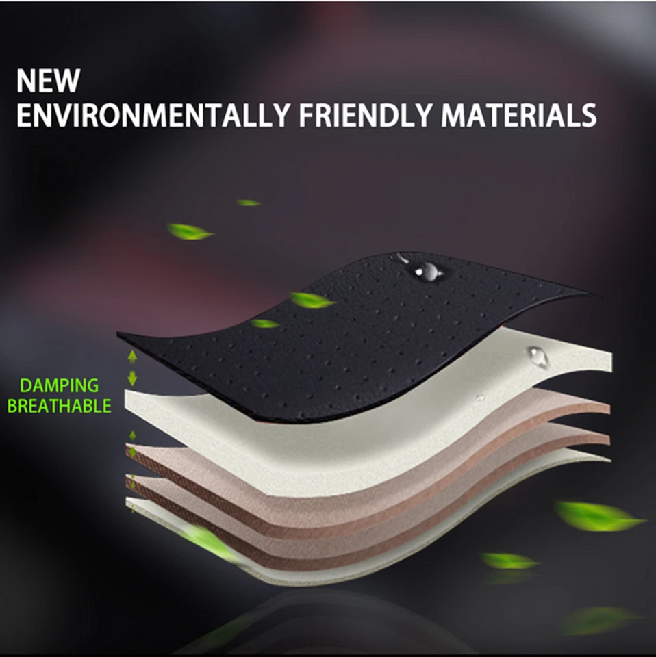 Full Surround Car Front Seat Auto Chair Cushion Pad Mat Breathable PU Leather Foto 3 de 4